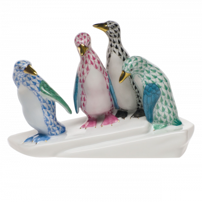 STATUETĂ PENGUINS ON ICE