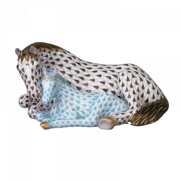 STATUETĂ PONEI CU MAMA SA