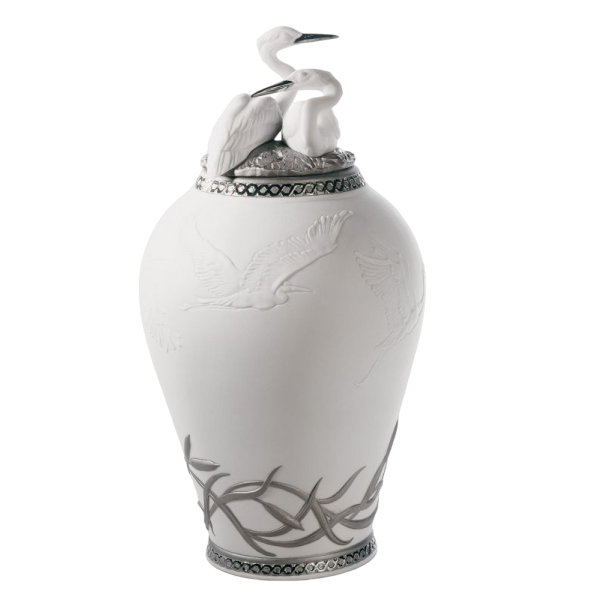 VAZĂ CU CAPAC HERONS' REALM 